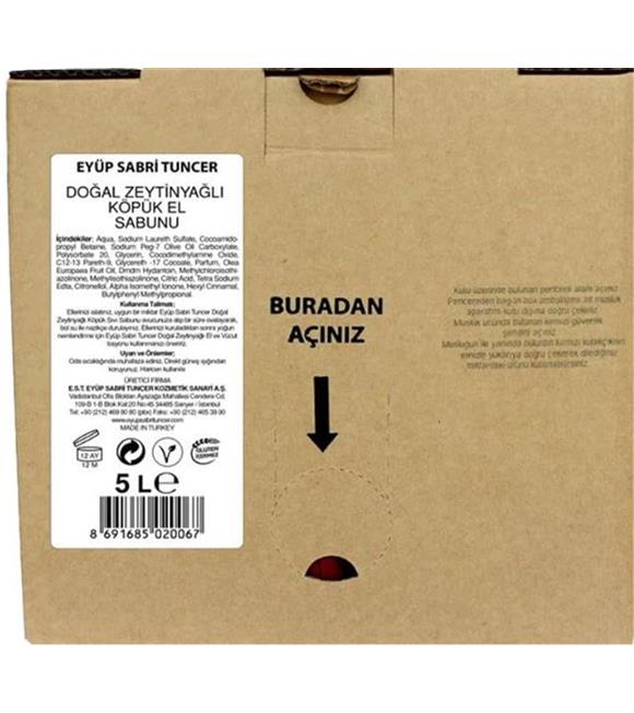 Eyüp Sabri Tuncer Zeytinyağlı Köpük  Sabun 5lt Bag In Box Endüstriyel