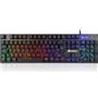 GameBooster G76K Attack Rainbow Aydınlatmalı Semi-Mechanical Usb Oyun Klavyesi (GB-G76K)