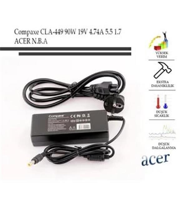 Compaxe Cla-449 19v 7.1a 5.5-1,7 Acer Notebook Adaptör