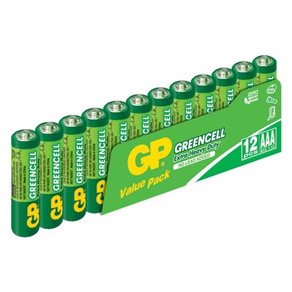 GP Greencel R03 AAA Boy İnce Çinko Kalem Pil 12'li Paket GP24G-VS12
