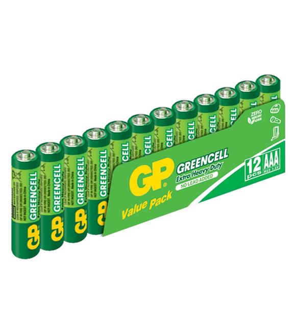 GP Greencel R03 AAA Boy İnce Çinko Kalem Pil 12