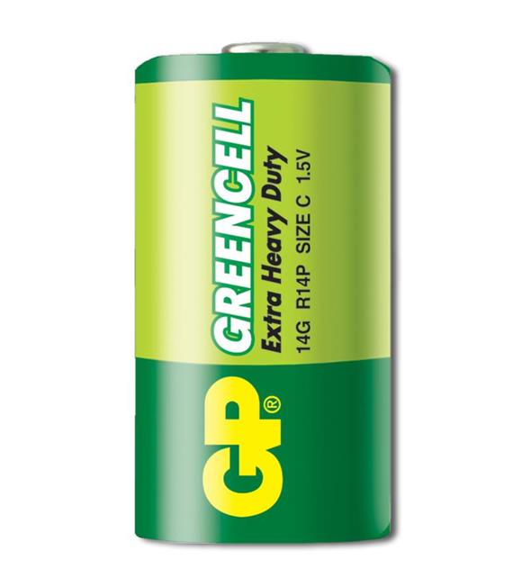 GP Greencel R14 Orta Boy Çinko Pil 2'li Paket GP14G-U2