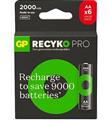 GP AA 2000 mAh Şarjlı Kalem Pil 4+2'li Paket GP2100AAHCB4-2