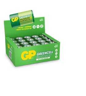 GP Greencel R20 Kalın D Boy Çinko Pil 20'li Paket GP13-2S2