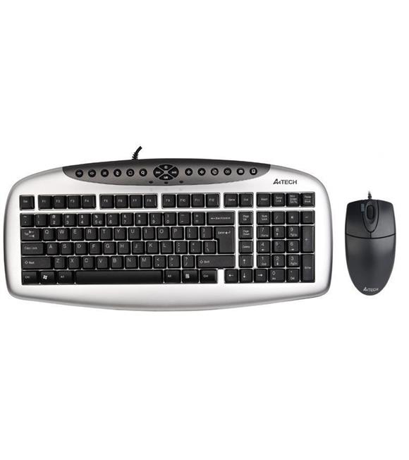 A4 Tech Kb-21620D Gümüş Siyah Q Tr Usb Kablolu Set