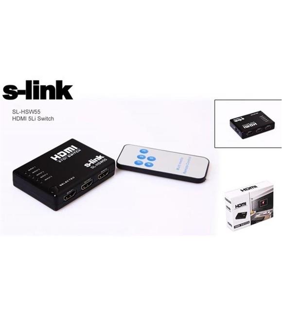 S-link SL-HVW55 5pc-1mn 5li Hdmı Switch