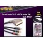 S-link SLX-997 Scart To 3rca 2mt Gold Kablo