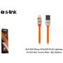S-link SLP-503 iPhone 5-5s-6-6 PLUS Lightning 1m Hızlı Şarj Turuncu Data + Şarj Kablosu