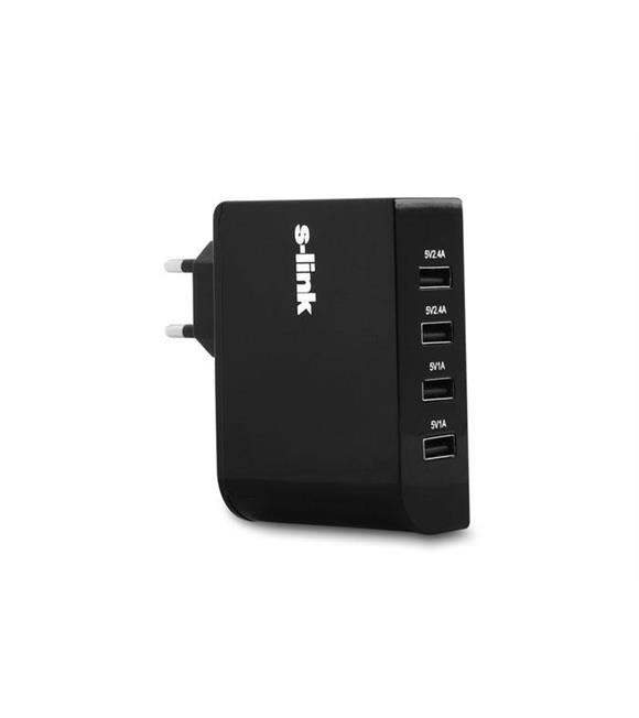 S-link SL-M11 6.8 4 Port Akıllı Telefon Ve Tablet Port Ev Şarj Adaptör