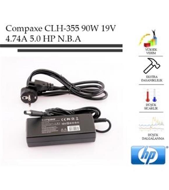 Compaxe CLH-355 90W 19V 4.74A 7.4-5.0 HP Compaqe  Notebook Adaptörü
