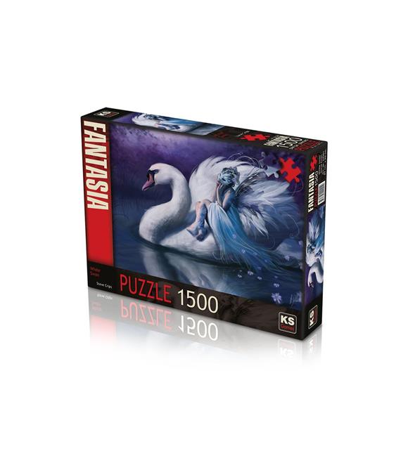 KS Games 1500 Parça Puzzle White Swan 85x60cm 22001