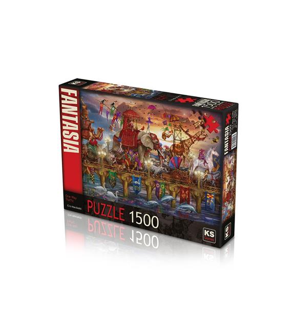 KS Games 1500 Parça Puzzle One Way Traffic 85x60cm 22003