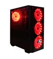 Elba 5507 Cam Panel 4x12cm Kırmızı Led Fan ATX Oyuncu Kasası (PSU Yok)