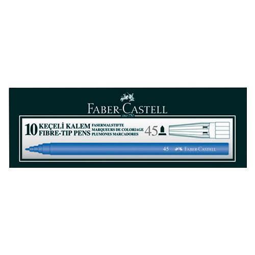 Faber-Castell Mavi Keçeli Boya Kalemi 10lu 5061 155001 Okula Dönüş Kampanyası Boya Gereçleri