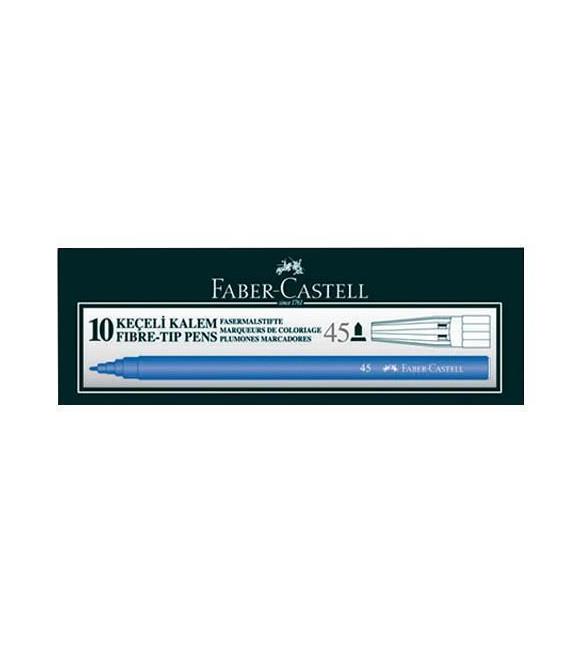 Faber-Castell Mavi Keçeli Boya Kalemi 10lu 5061 155001