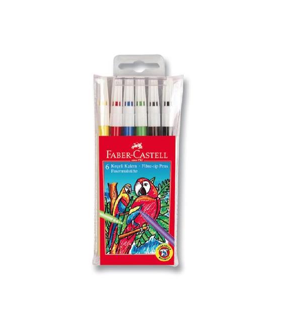 Faber-Castell Keçeli Boya Kalemi Yıkanabilir 6 Renk 5067 155106