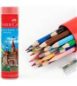 Faber-Castell Tam Boy Kuru Boya 24 Renk Metal Tüp Kalemtraş Hediyeli 5173 116524