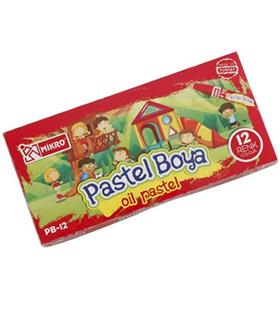 Mikro Pastel Boya 12 Renk Kapaklı PB-12-N