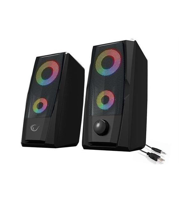 Rampage RMS-X9 2.0 RGB Işıklı Multimedia 5V 30dB Gaming Oyuncu Speaker