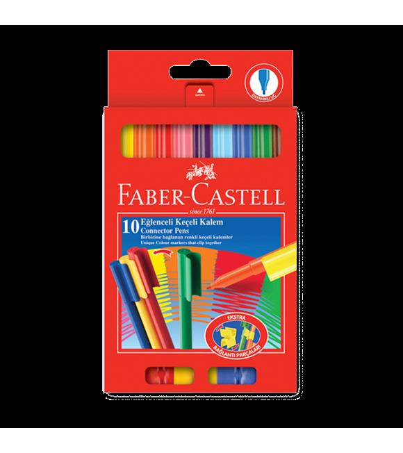 Faber-Castell Eğlenceli Keçeli Boya Kalemi 10 Renk 5068 111500