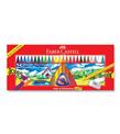 Faber-Castell Wax Crayon Mum Pastel Boya Silinebilir Üçgen 25 Renk 12 27 25