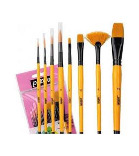 Pebeo Fırça Seti Yelpaze-Kesik Uç-Sulu Boya-Çizgi 8 Lİ SET-4