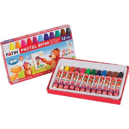 Fatih Pastel Boya Karton Kutu 12 Renk 34012 Okula Dönüş Kampanyası Boya Gereçleri