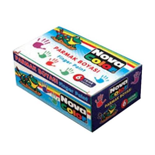 Nova Color Parmak Boyası 6 LI NC-138 Okula Dönüş Kampanyası Boya Gereçleri