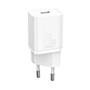 Baseus CCSUP-B02 Super Si QC Beyaz CCSUP-B02 20W Type-C Şarj Cihazı