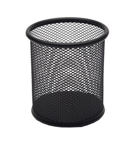 Mas Kalemlik Metal Perforeli Silindir Siyah 500