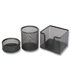 Bion Masa Seti Ataşlık-Kağıtlık-Kalemlik 3 LÜ Metal Perforeli Siyah 9302