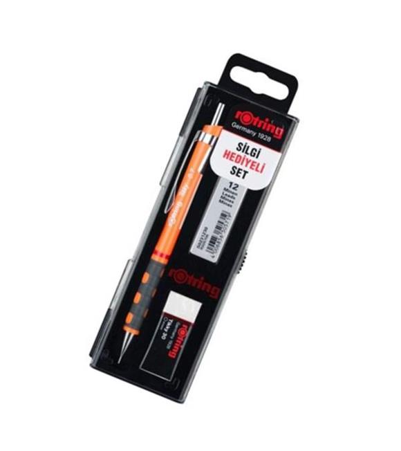 Rotring Okul Seti Versatil+Min Silgi Hediyeli 0.7 MM Fosforlu Turuncu RO-KK07-07FT