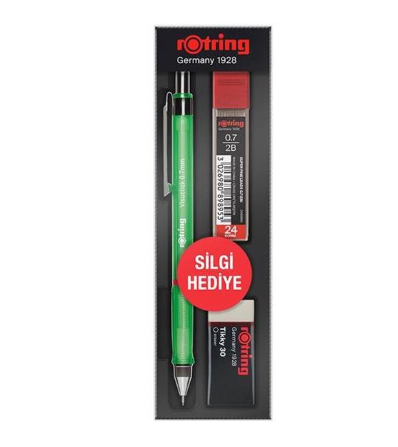 Rotring Okul Seti Visuclick Versatil/Min Silgi 0.7 MM Yeşil RO-VK07