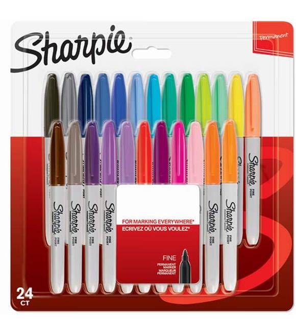 Sharpie Markör Permanent Fine Karışık Renk 24 LÜ 2065405