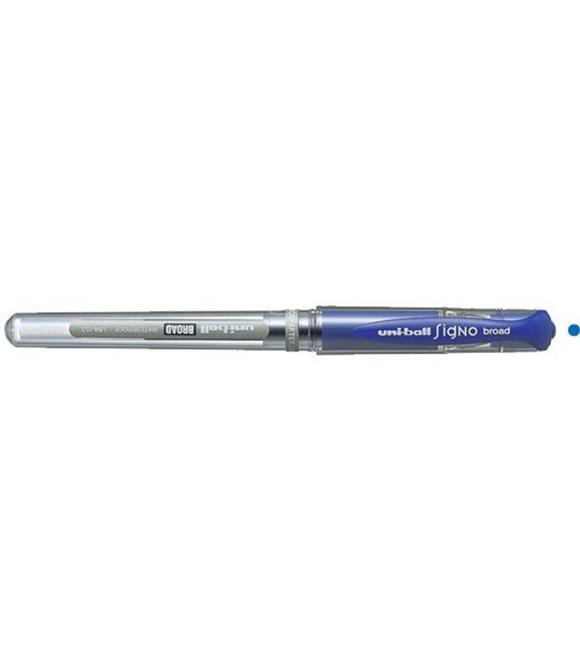 Uni-Ball Roller Kalem Signo Broad Jel Bilye Uç İmza Kalemi 1.0 MM Mavi UM-153