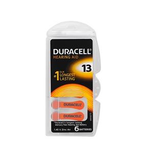Duracell 13 Numara Düğme Kulaklık Pili İşitme Cihazı İçin 6'lı Paket Piller