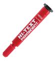 Hi-Text Markör Permanent Kesik Uçlu Kırmızı 830PC