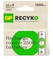 GP AA 1300 mAh Şarjlı Kalem Pil 4'lü Paket GP130AAHCEMTR-4LÜ