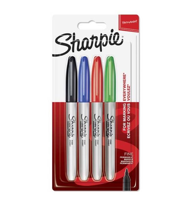 Sharpie Markör Permanent Fine 4 LÜ Standart Renk 1985858