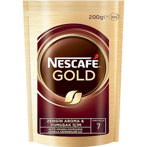 Nestle Nescafe Gold Doy Pack Sgnt 200gr 12584205 Nescafe Ürünlerinde %5 İndirim!