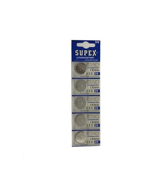 Supex Cr2016 3V Lityum 5Li Blister Pil