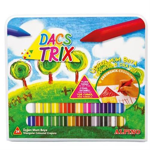 Alpino Mum Pastel Boya Dacstrix Çantalı Üçgen 24 Renk DA000127 Okula Dönüş Kampanyası Boya Gereçleri