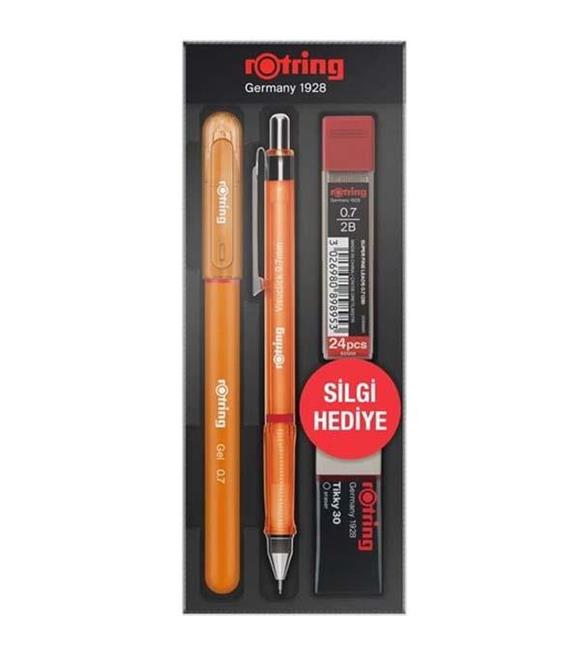 Rotring Okul Seti Visuclick+Jel 0.7 MM Turuncu