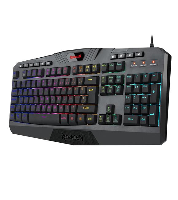Redragon Gaming Essentials S101-3 RGB Türkçe Q USB Oyuncu Klavye Mouse Set