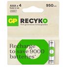 GP AAA 950 mAh Şarjlı İnce Kalem Pil 4'lü Paket GP100AAHCEMTR-4LÜ