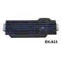 Elba EK-935 Q Usb Siyah Mavi Ledli Kablolu Gaming Işıklı Klavye