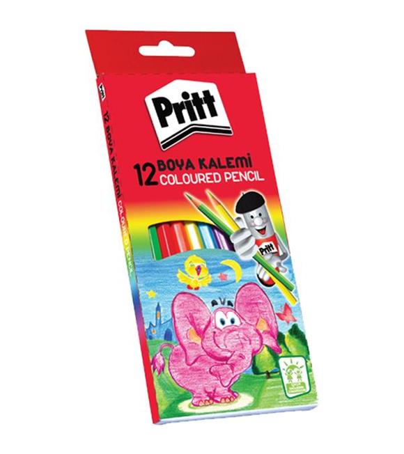 Pritt Kuru Boya Karton Kutu Tam Boy 12 Renk 1219734