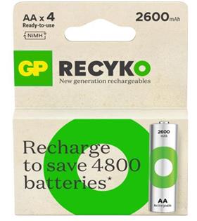 GP AA 2600 mAh Şarjlı Kalem Pil 4'lü Paket GP270AAHCEMTR