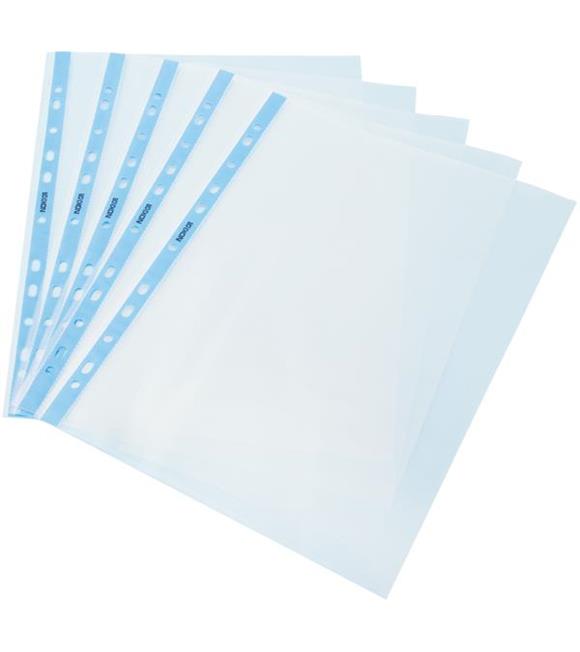 Noki Poşet Dosya Kristal Mavi Kenarlı 100 LÜ A4 4830CR