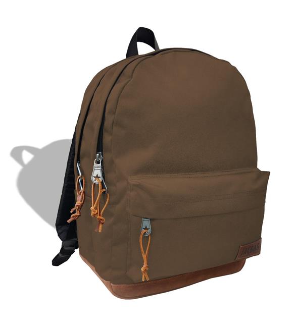 Jacbag JAC-56 Campus Jac Çift Bölme Kahverengi Sırt Çantası